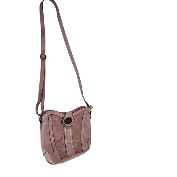 NWT!! B.O.C. Pink Shoulder/Crossbody Faux Leather Handbag Purse Western Cowgirl - Picture 2 of 14